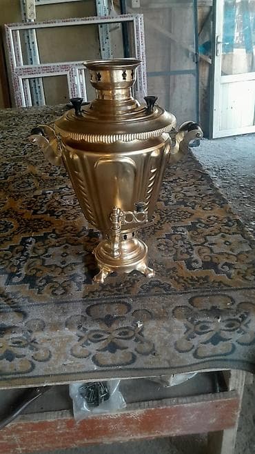 turk samavarı: Samavar satılır 250 manata 5 ltr ünvan kürdəxanı & AF(1118)Misin — 1