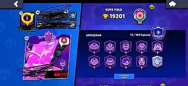brawl stars 2: Brawl Stars hesabı - Kupa yolu: 19,201 - Prestij: 9 - Hesab oluşturma — 1