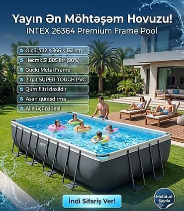 Hovuzlar: Yeni Karkas hovuzu Intex, 7.1 - 8 m, ≥ 5001 l — 1