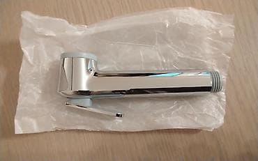 Bide duşu başlığı (əl spreyi) - Material: xrom örtüklü korpus, boz