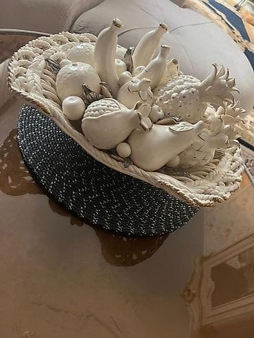 Tekstil: Dekorativ ev aksesuarları dəsti - Porseleyn fiqur kompozisiyası — 4