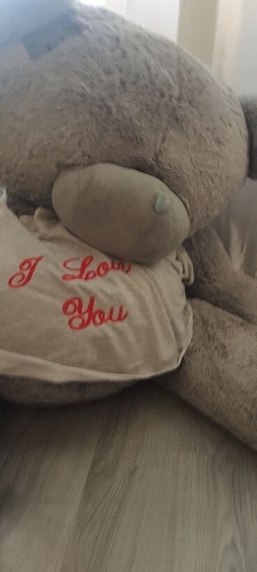 arenda maşınlar 2022: Nəhəng yumşaq ayı oyuncağı yeni il üçün gözəl hediye ad günün v.s üçün — 2