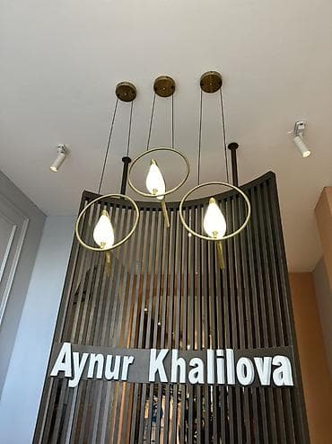 işıq lampası: Çılçıraq, 3 lampa, Metal — 4