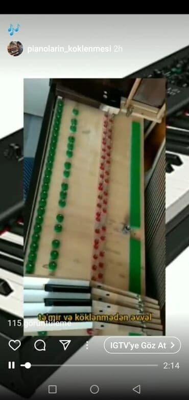 ремонт мебели на дому: Pianolarin koklenmesi temiri — 9