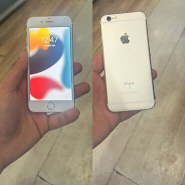 ayfon 6 barter: IPhone 6s, Gümüşü, Barmaq izi — 1