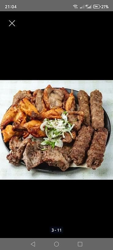 fincan uzərində cap: Kababçı – İşimiz Kabab Peşəkar manqal və kabab xidmətləri: - Açıq — 6