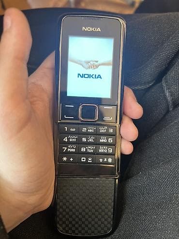 mini tozsoran: Nokia 8000 4G, < 2 GB Memory Capacity, rəng - Qara, İki sim kartlı — 4