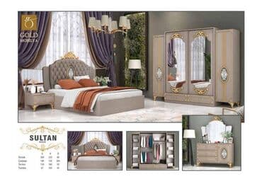 tek neferlik yataq işlənmiş: İkinəfərlik çarpayı, 2 tumba, Türkiyə, Yeni — 1