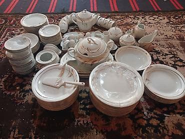 ucuz qazan destleri: Nahar dəsti, rəng - Ağ, Farfor — 3