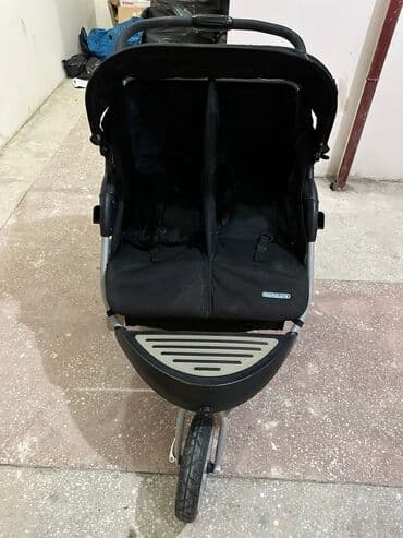 əkizlər və üçəmlər üçün gəzinti uşaq arabaları: Üçtəkərli araba — 5