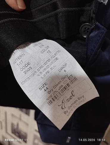 mexmer parca: Kişi smoking dəsti – Ezel brendi - Rəng: tünd göy (navy), parlaq — 6