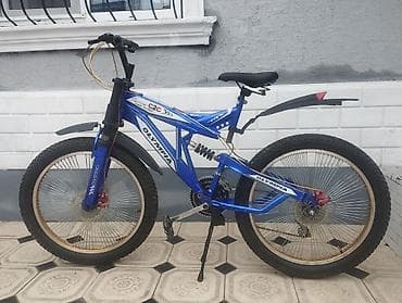 Olympia TRX dağ velosipedi - Rəng: mavi, ağ-qara qrafika - Çərçivə