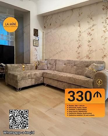 Künc divan, Açılan, Bazalı, Parça, Şəhərdaxili pulsuz çatdırılma — 1