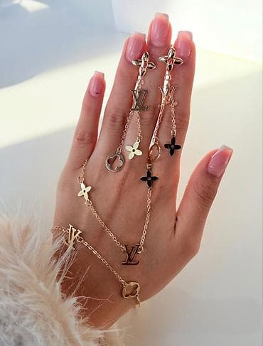 Бижутерия: Zərgərlik dəsti: sep, qolbaq və sırğa - Rəngi getməyən, solmayan — 2