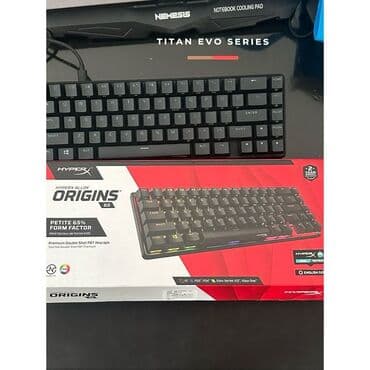 toxunma çanta: HyperX Alloy Origins 65 klaviaturası satılır. Cəmi 2 ay istifadə — 1