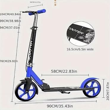 Bilyard masaları: Eco Rider şəhər skuterı – mexaniki (elektriksiz) model - Yüngül və — 4