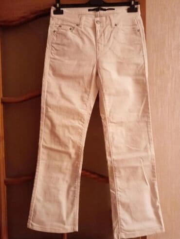 женские классические леггинсы: Ağ cinsdi qadın şalvarıdı — 2