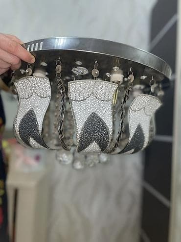 lustr: Çılçıraq, 10 və daha çox lampa, Metal — 1