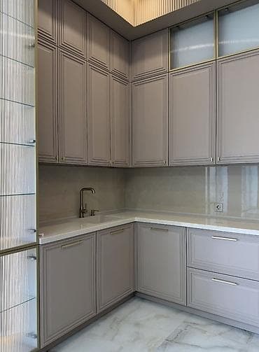 bağlama: Klassik-modern üslubda mətbəx mebel dəsti - Dizayn: Sakit bej rəng — 3