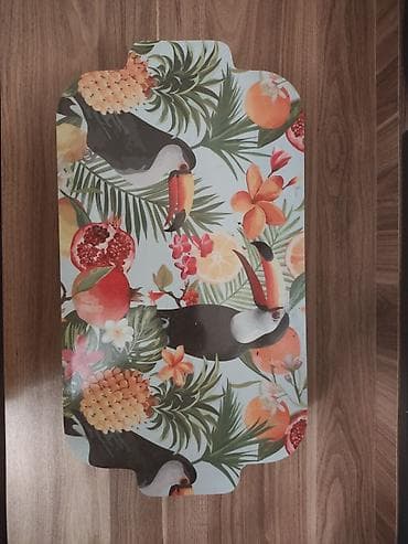 Tropik naxışlı çoxbölməli servis dəsti - Dəst: 1 ədəd qapaqlı