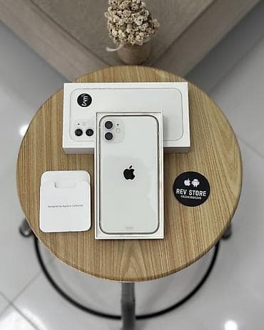 ipad magic keyboard: IPhone 11, 128 GB, Ağ, Zəmanət, Simsiz şarj, Face ID — 1