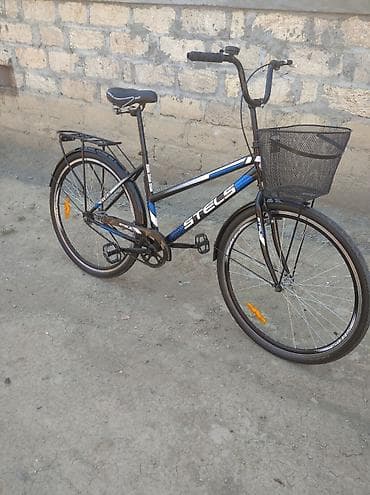 velo moto: Stels şəhər velosipedi - Rəng: qara-mavi, ağ detallar - Çərçivə — 1