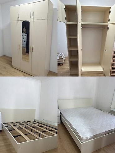 taxt satilir: Taxt dolab birlikde 350 manat. Dolab olcu E 118/H 207/D48,taxt — 1