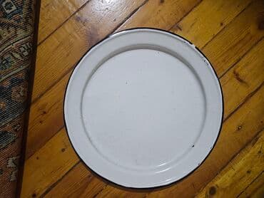 Блюда для тортов и сладостей: Тарелки, 1 шт., цвет - Белый, Металл — 1