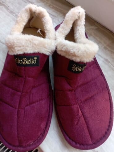 домашние тапочки зайчики: Домашние тапочки, Размер: 37, цвет - Фиолетовый, Новый — 1