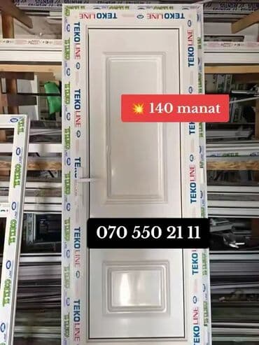 hamam qapları: Hamam üçün Yeni Plastik qapı Çərçivə ilə, Ödənişli quraşdırma, Ödənişli çatdırılma, Rayonlara çatdırılma, Ünvandan götürmə — 5