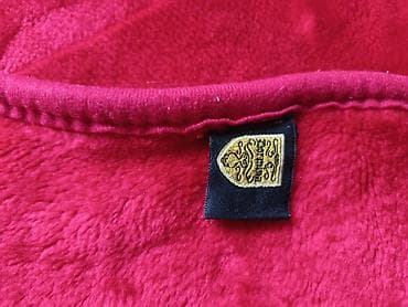 ucuz tekstil: Qırmızı dəbli örtük/plaşetka - Material: qalın, yumşaq və isti — 3