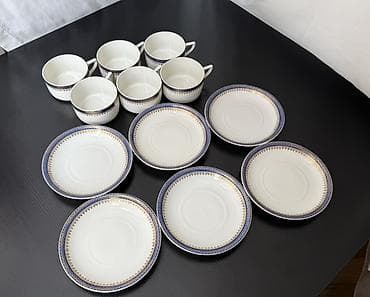 çay servis: Çay dəsti, rəng - Ağ, Farfor, 6 nəfərlik, Polşa — 3