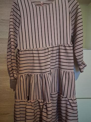 Женская одежда: Zolaqlı dizayna malik uzun don Real alıcıya endirim olunacaq - Rəng — 1