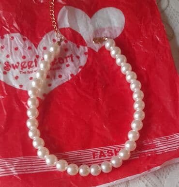 sırğa şəkilləri: İnci aksessuar dəsti - Tərkib: süni inci muncuqlardan hazırlanmış — 2