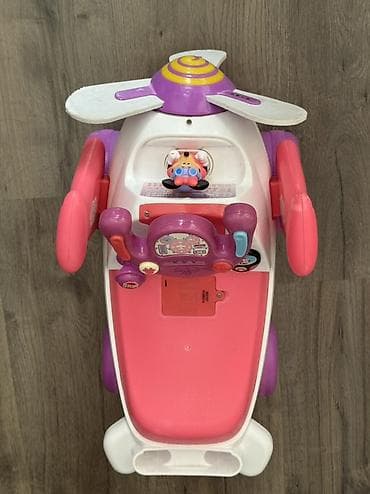 usaq oyuncaqlari: Uşaq üçün Minnie Mouse temalı sürmə oyuncağı – təyyarə dizaynı - — 3