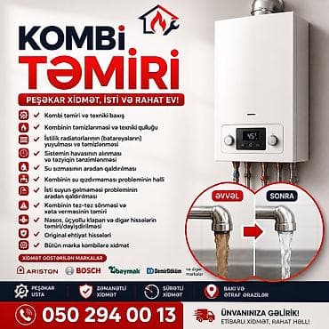 sharp servis: Kombi təmiri və servis xidməti - Peşəkar usta xidməti - Keyfiyyətli — 4