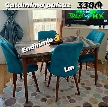 stular: *Masa dəsti* 💥 _🇹🇷 *TÜRK FABRİKA🇹🇷*_ _*ENDİRİMLƏ*_ : *330 ₼* 💃🏻 — 1