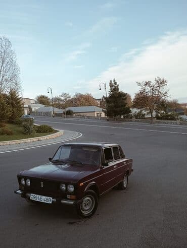 elektrikli matasklet: VAZ 2106 sedan - Kuzov: 4 qapılı sedan, tünd bordo rəng - Nəsil — 1