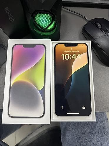 tv box mini x96: IPhone 14, 128 GB, Ağ, Zəmanət, Barmaq izi, Simsiz şarj — 4