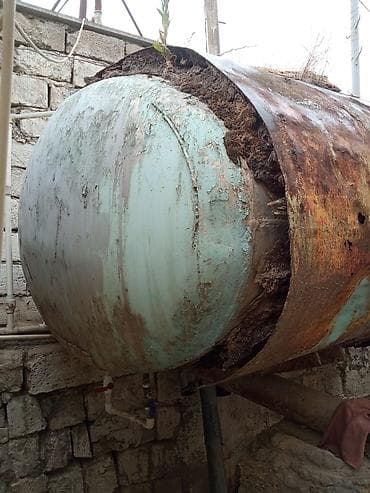 tank pro 3: Metall su çəni – iri həcimli, silindrik tip - Material: qalın divarlı — 3