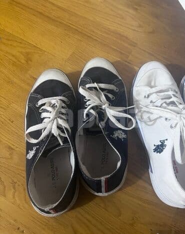 женские кеды converse chuck taylor: Us Polo Assn, Размер: 38, цвет - Синий, Б/у — 1