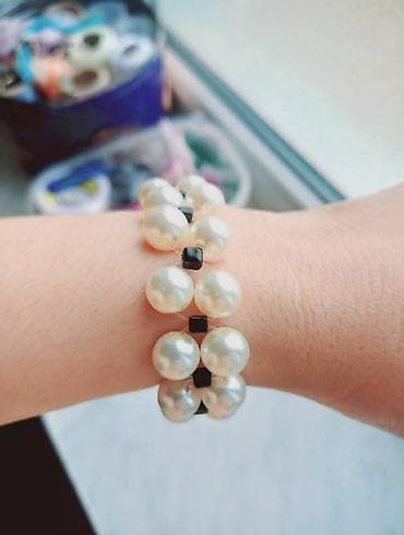 muncuq qolbaqlar: Mağazalar üçün əl işi aksessuarlar – zakazla hazırlanır Kristal — 5