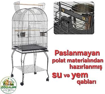korella satışı: Tutuquşu qəfəsi (jako, ara, kakadu və s. tutuquşuları üçün qəfəs) — 6