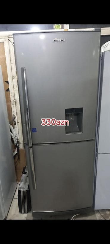 2 qapılı Soyuducu Satılır, rəng - Boz, Dispenserli