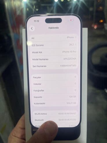 iphone 12 pro islenmis: IPhone 16 Pro, 128 GB, Desert Titanium, Simsiz şarj, Face ID, Sənədlərlə — 7