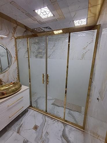 dush kabina: Arakəsmə, Künc üçün — 3