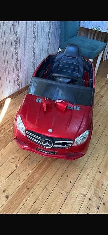 oyuncaq masin type 0: Uşaq üçün elektrikli maşın – Mercedes-Benz stili, qırmızı rəng - — 1