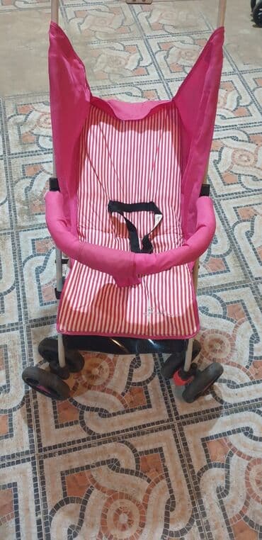 детская машинка: Классическая прогулочная коляска, Б/у, Пол: Девочка, Самовывоз — 3