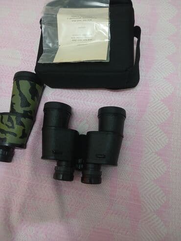 kask qiymetleri: BLIIC6 8x30 markalı, qara rəngli, keyfiyyətli optikaya sahib binokl — 12