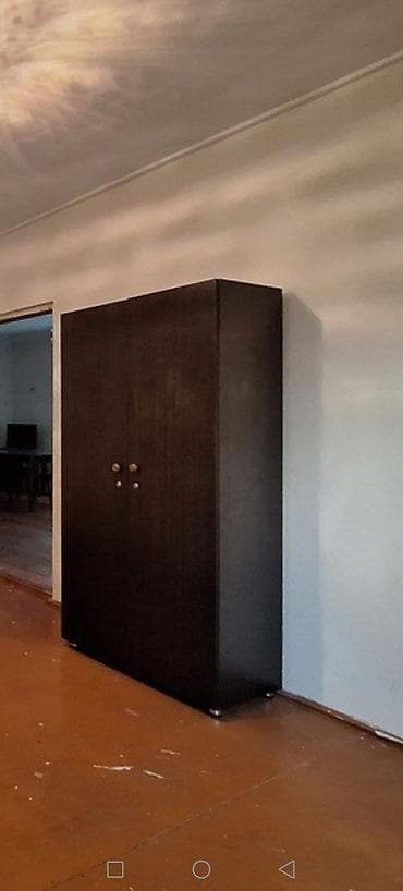 2 qapılı, Qəhvəyi, Taxta, Açılan, Düz dolab